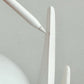 Italian Sculptural White Ceramic Cactus Table Lamp with Opaline Bulb, 1970s
