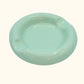 Vintage Pastel Green Ceramic Ashtray, Postmodern Design, Circa 1980