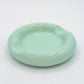 Vintage Pastel Green Ceramic Ashtray, Postmodern Design, Circa 1980
