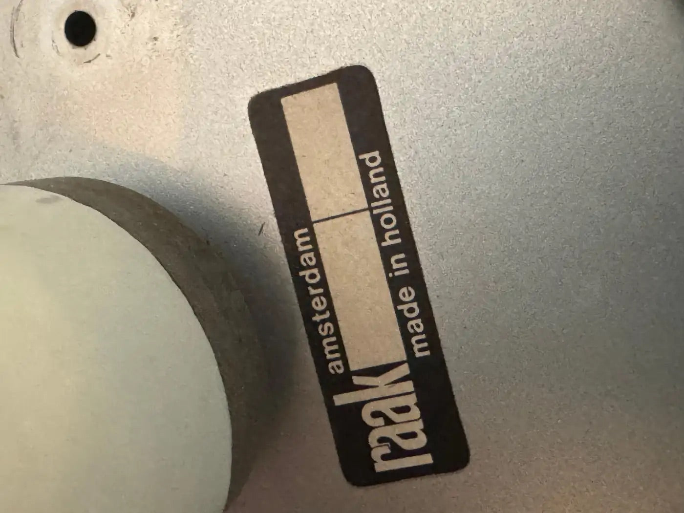 1970s RAAK Amsterdam Ombre Glass Table Lamp with Brushed Gold Base