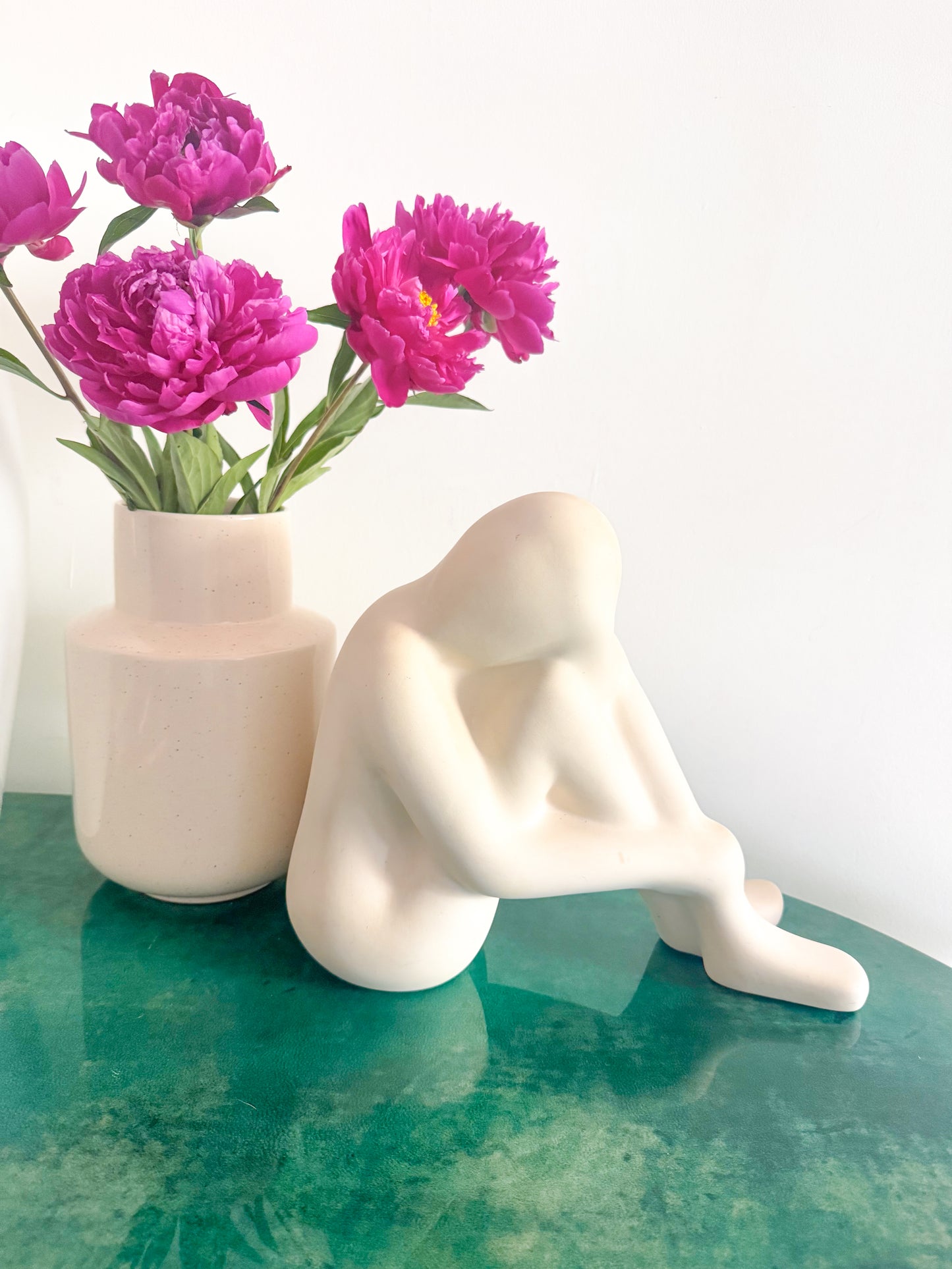 IKEA Någon Ceramic Seated Figure Sculpture by Ab Majid, Scandinavian Modern 1990