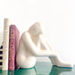 IKEA Någon Ceramic Seated Figure Sculpture by Ab Majid, Scandinavian Modern 1990