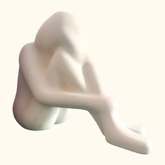 IKEA Någon Ceramic Seated Figure Sculpture by Ab Majid, Scandinavian Modern 1990