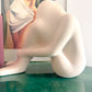 IKEA Någon Ceramic Seated Figure Sculpture by Ab Majid, Scandinavian Modern 1990