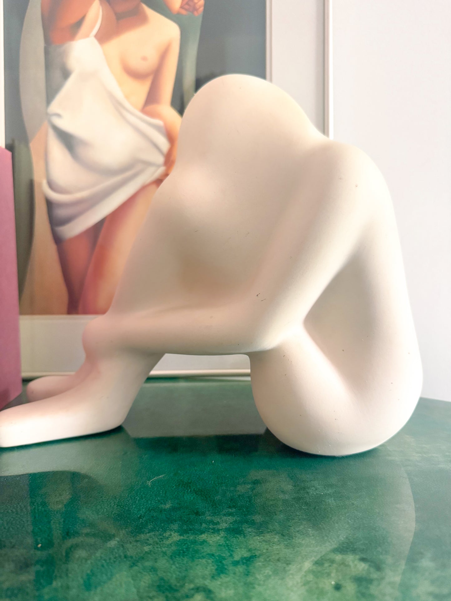 IKEA Någon Ceramic Seated Figure Sculpture by Ab Majid, Scandinavian Modern 1990