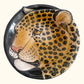 Hollywood Regency Italian Terracotta Majolica Glazed Leopard Cheetah Catchall
