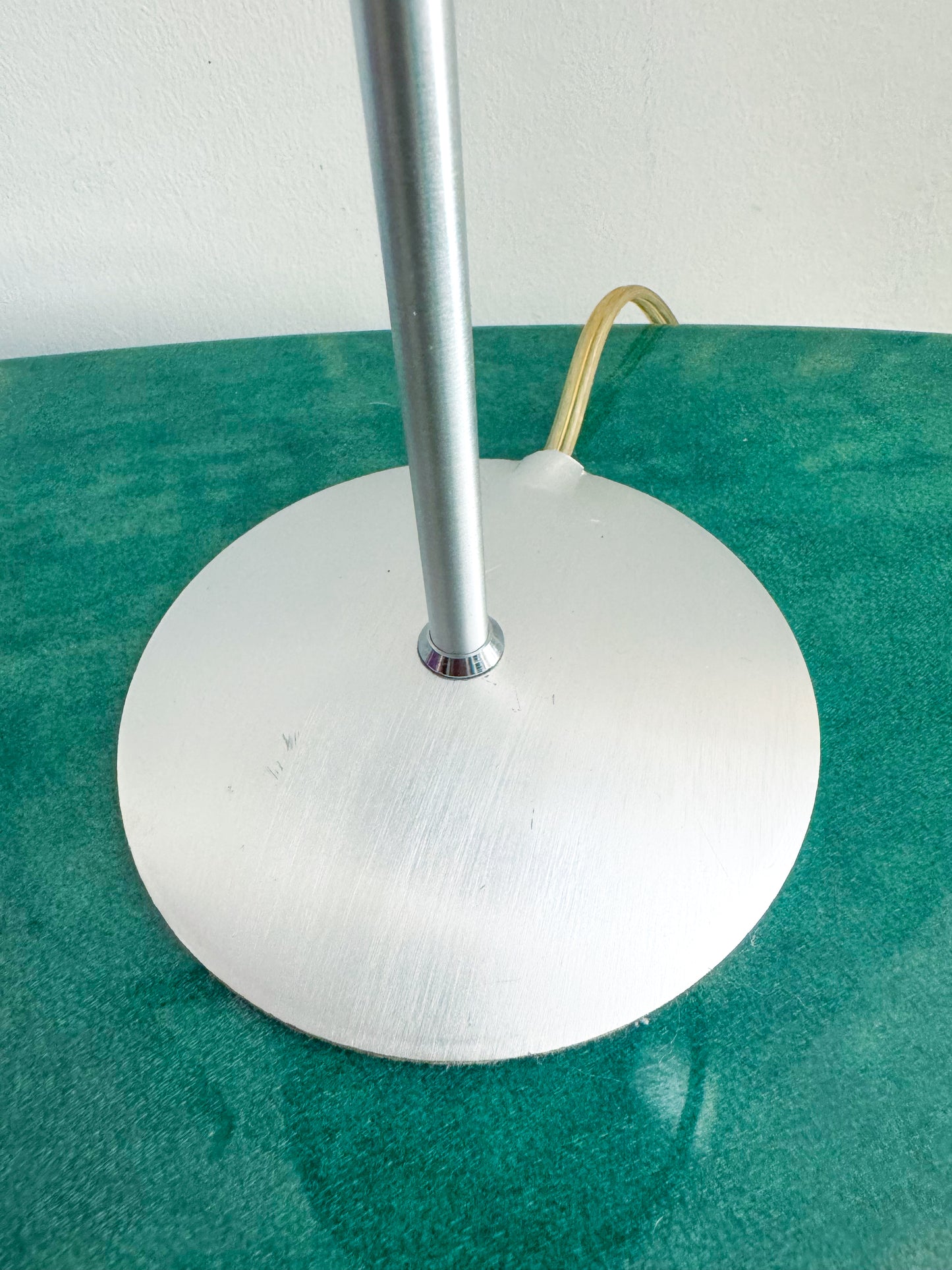 Eglo ‘Mercur’ Brushed-Aluminium Ring Lamp, Austrian Space-Age 1960s Table Light
