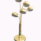 Vintage 70s Brass Waterfall Lamp Mid century — Heavy , 5 light bulbs