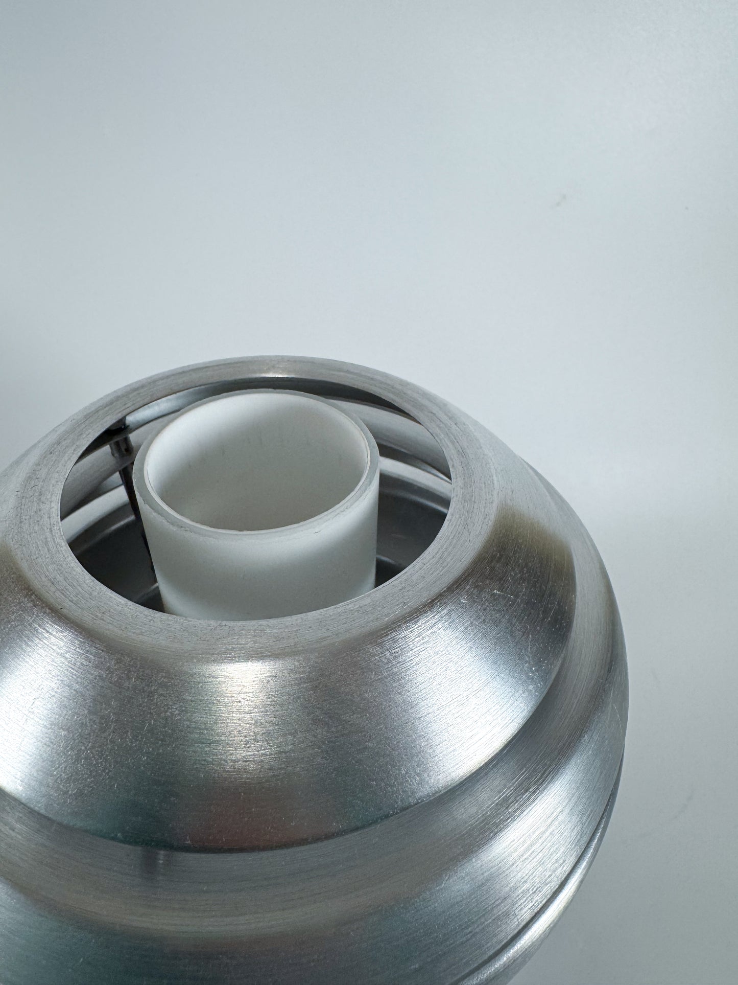 Eglo “Mercur” Brushed Aluminum Space Age Wall Light Sconce, Austria