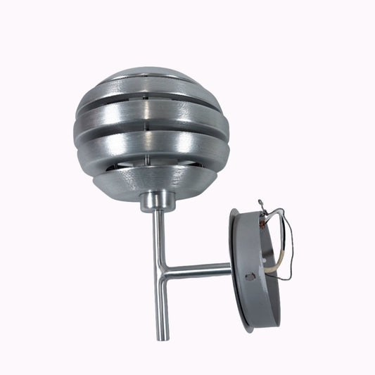 Eglo “Mercur” Brushed Aluminum Space Age Wall Light Sconce, Austria