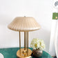 Vintage 1970's Mushroom Brass Lamp Plastic