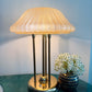 Vintage 1970's Mushroom Brass Lamp Plastic