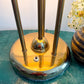 Vintage 1970's Mushroom Brass Lamp Plastic