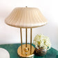Vintage 1970's Mushroom Brass Lamp Plastic