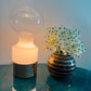 1970s RAAK Amsterdam Ombre Glass Table Lamp with Brushed Gold Base