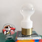 1970s RAAK Amsterdam Ombre Glass Table Lamp with Brushed Gold Base