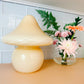 Vintage Yellow Murano Mushroom Lamp