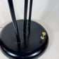 1980s Postmodern Black and Gold Sculptural Table Lamp with 3-Light Settings