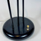 1980s Postmodern Black and Gold Sculptural Table Lamp with 3-Light Settings