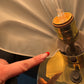 Rare Shell 1980s Glass and Brass Art Deco Table Lamp – Dimmable