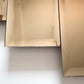 Art Deco Tinted Pink Brown Panel Wall Mirror 1980