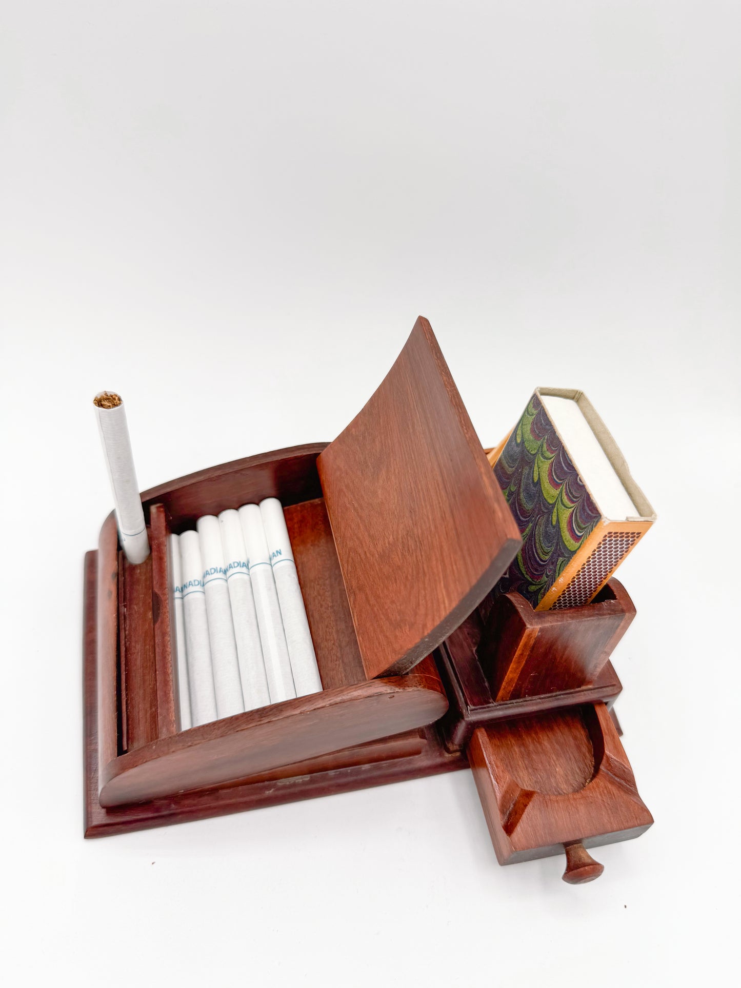 Wood Cigarette Dispenser | Ashtray