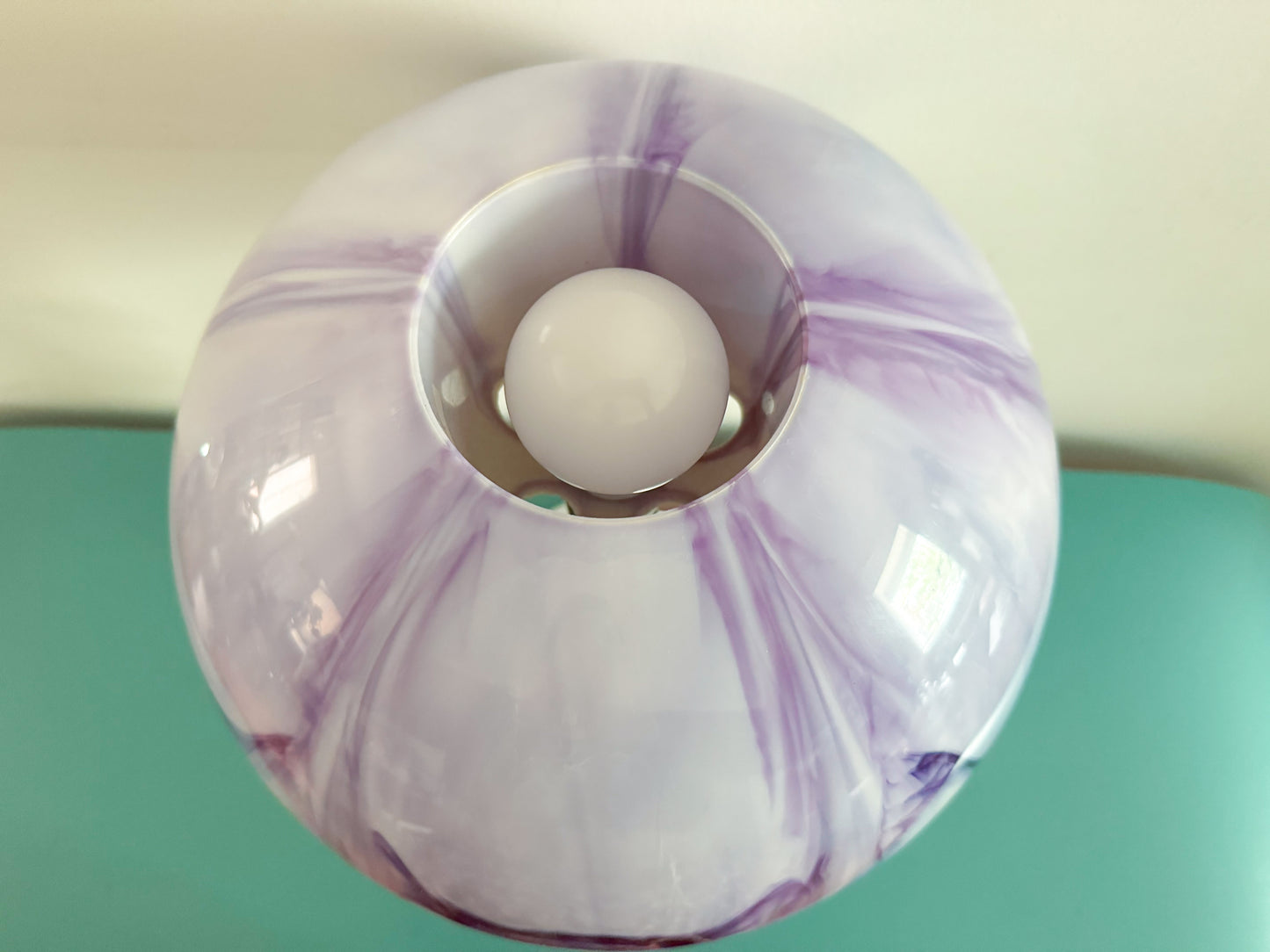 Vintage Space Mushroom Purple Table Lamps