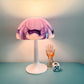 Vintage Space Mushroom Purple Table Lamps