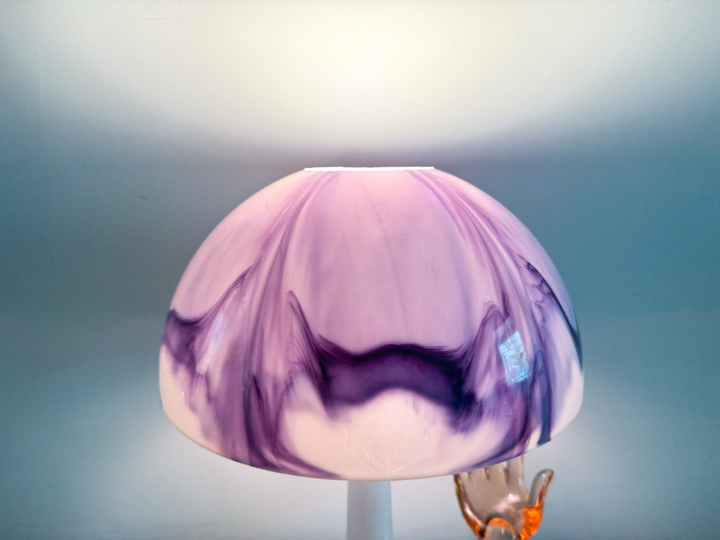 Vintage Space Mushroom Purple Table Lamps