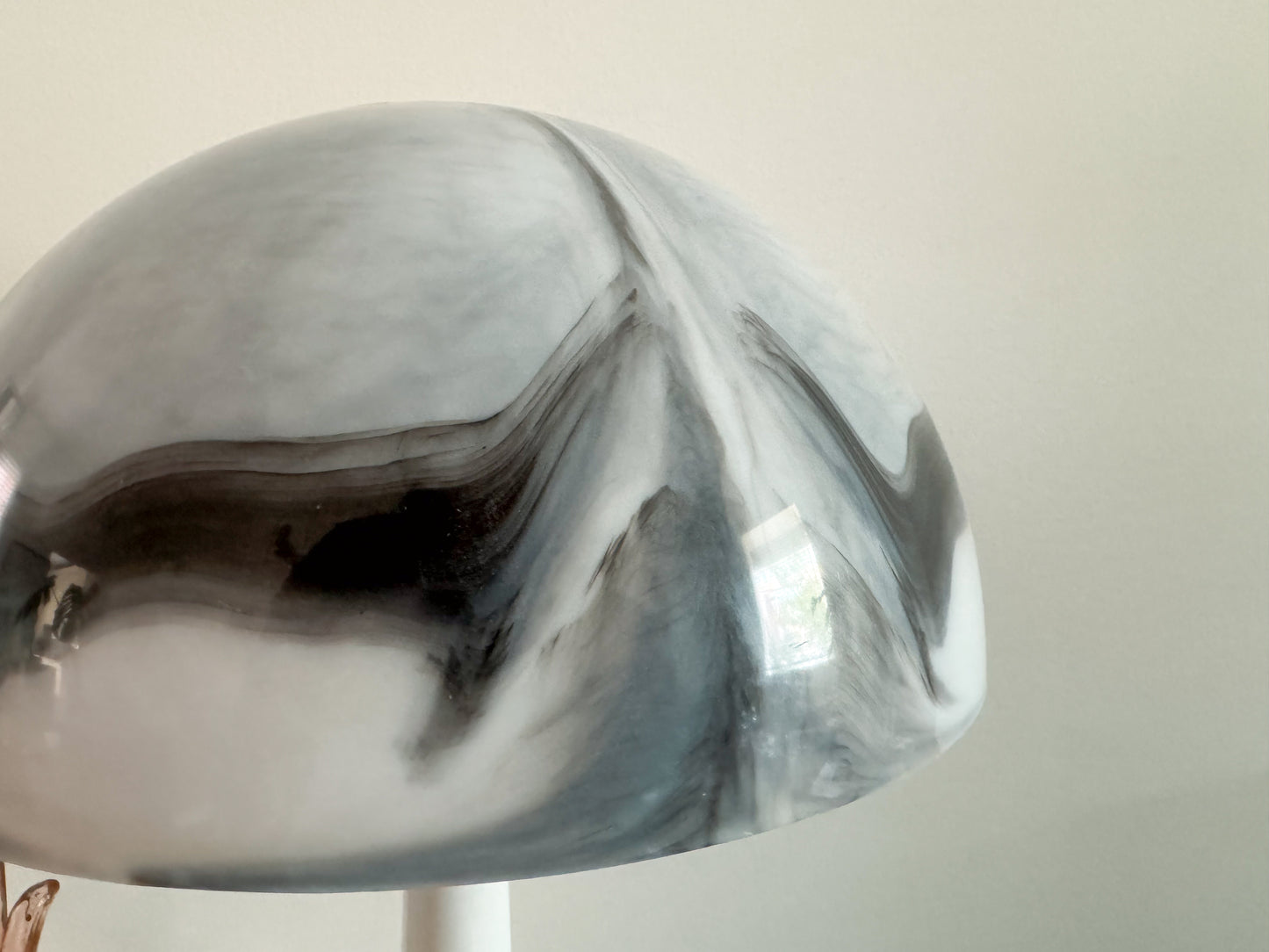 Vintage Space Mushroom Black Table Lamps