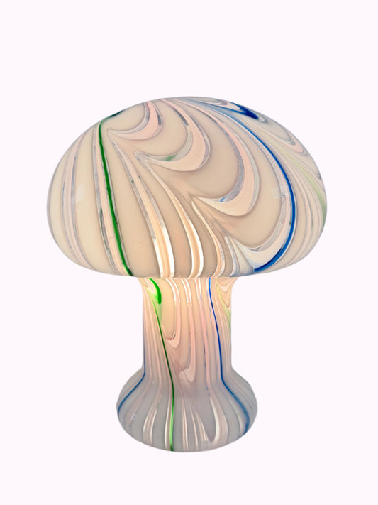 XL Abstract Mushroom Murano Swirl Lamp