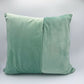 Lemur Jungle & Green Velvet Pillow