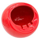 Large Red Ceramic Orb Sphere Ashtray