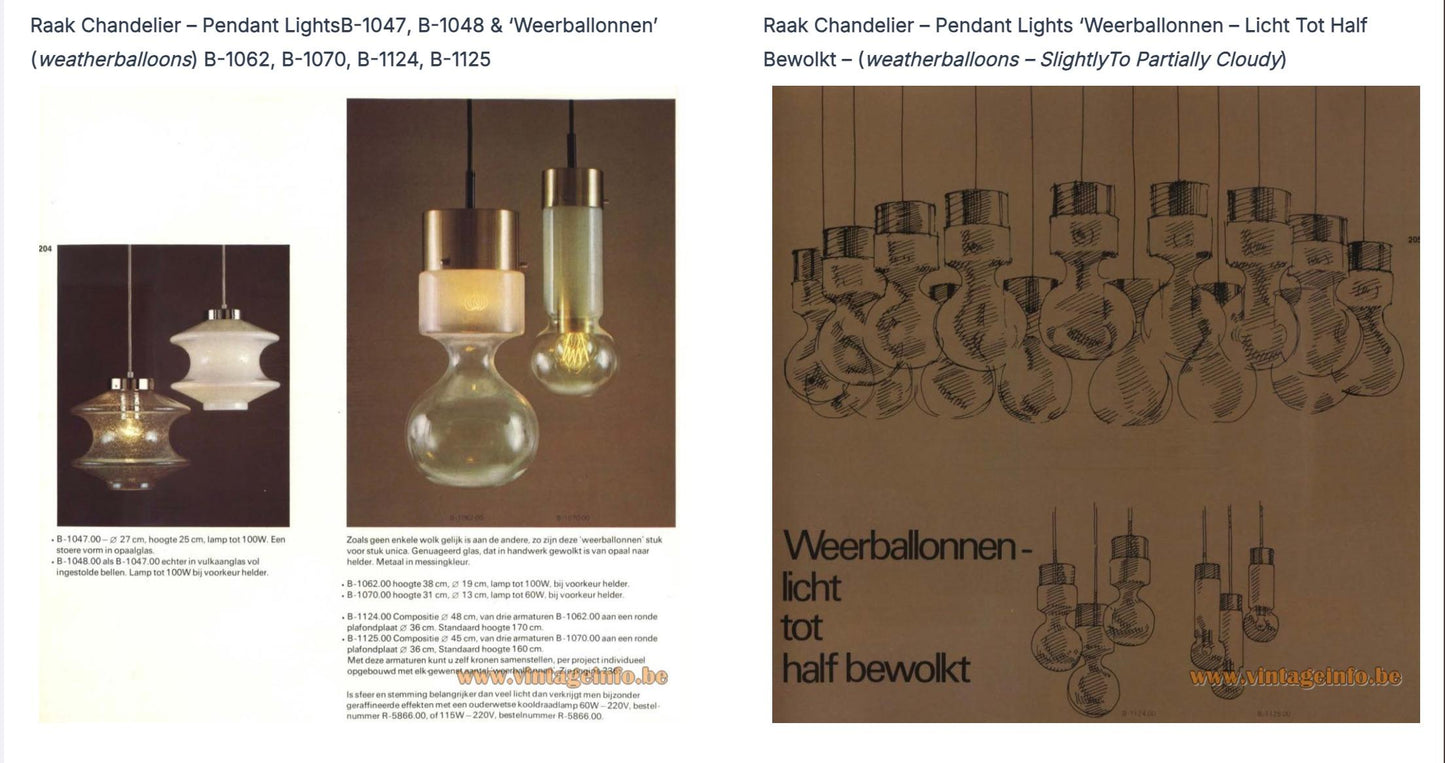 1970s RAAK Amsterdam Ombre Glass Table Lamp with Brushed Gold Base