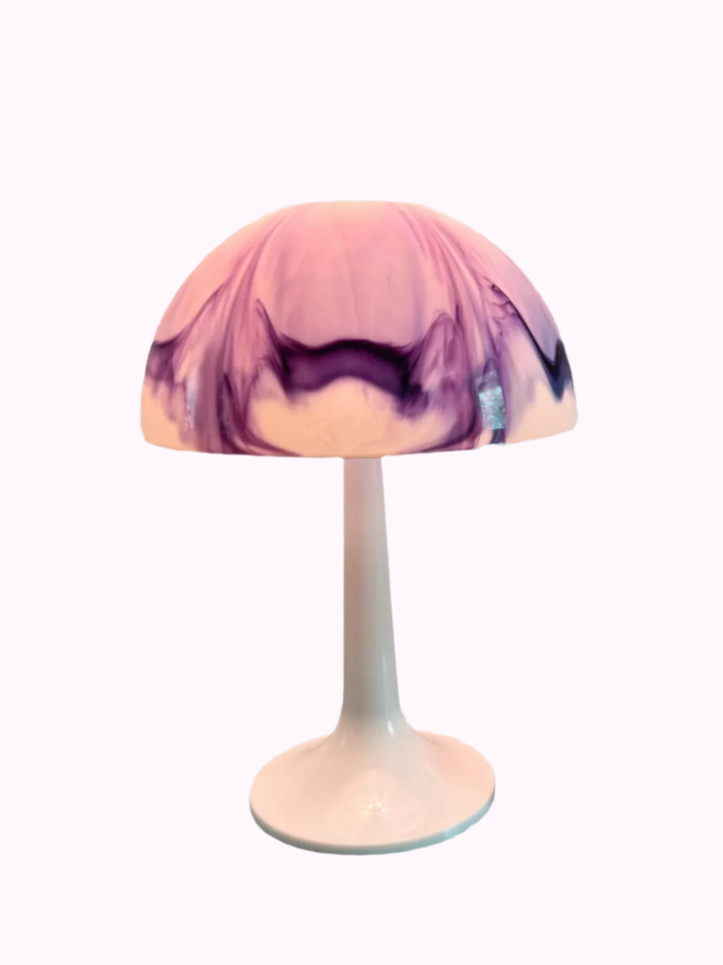 Vintage Space Mushroom Purple Table Lamps