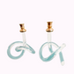 Pair of Lucite Candle Holders