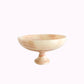 Vintage Pink Onyx Stone Pedestal Bowl