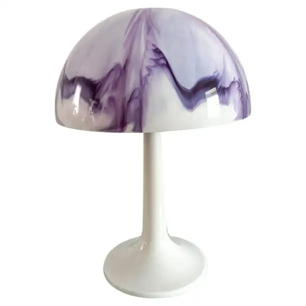 Vintage Space Mushroom Purple Table Lamps