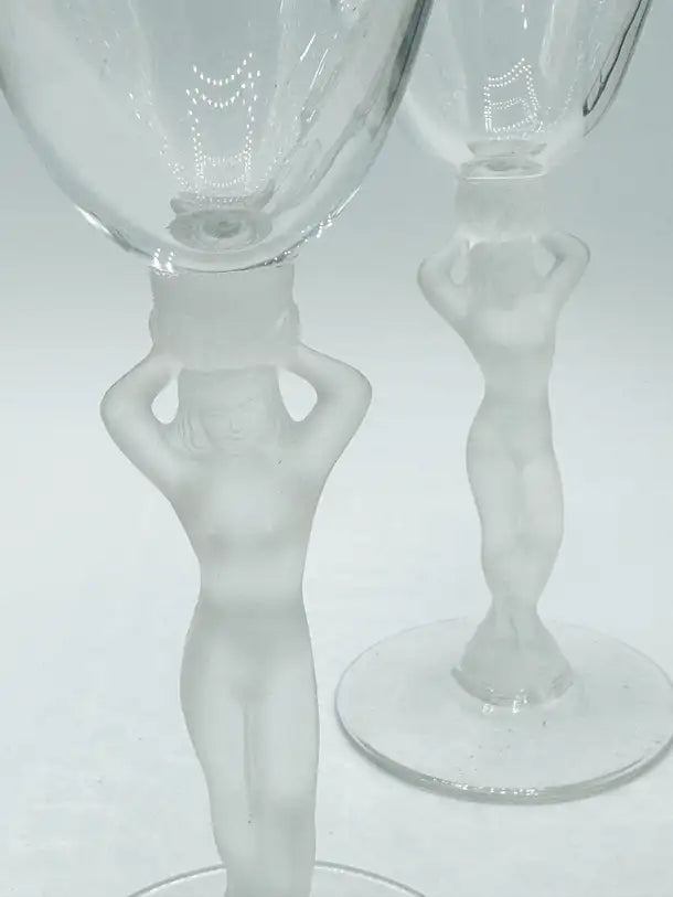 Crystal Frosted Nude Bacchus Glasses