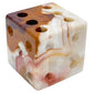 Green-Red Onyx Dice Pen Holder