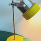 VEB Narva Adjustable Desk Lamp, East Germany, Yellow Chrome 1970s