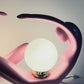 Art Deco Lady Lamps – Pink Ceramic Pair – 1980s Sculptural Lighting