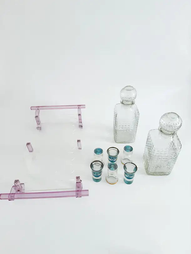 Lucite Custom Cocktail Set