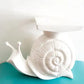 Ceramic White Snail Table Stand